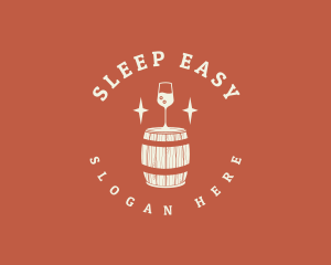 Liquor Wine Barrel logo design