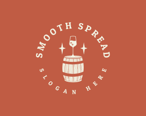 Liquor Wine Barrel logo design