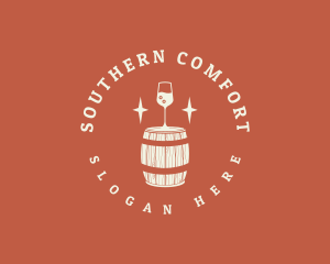 Liquor Wine Barrel logo design