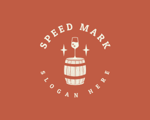 Liquor Wine Barrel logo design