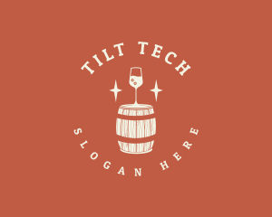 Liquor Wine Barrel logo design