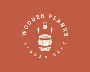 Liquor Wine Barrel logo design