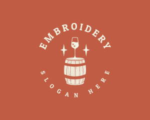 Liquor Wine Barrel logo design