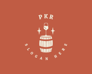 Liquor Wine Barrel logo design