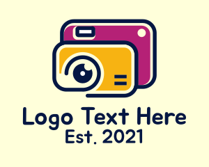Photo Sharing - Digital Camera Lens logo design
