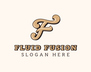 Stylish Fashion Studio Letter F logo design