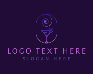 Glass - Cocktail Night Club logo design