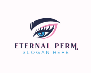 Eyelash Makeup Perm logo design