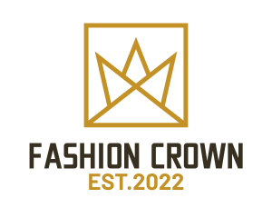 Golden Luxury Crown  logo design