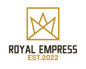 Empress - Golden Luxury Crown logo design