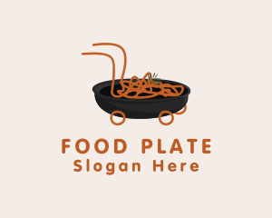 Plate - Noodle Food Delivery logo design