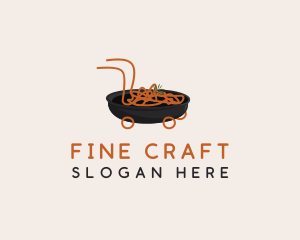 Noodle Food Delivery logo design