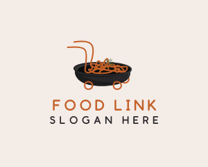 Noodle Food Delivery logo design