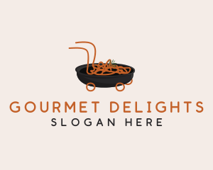 Noodle Food Delivery logo design