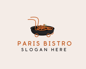 Noodle Food Delivery logo design