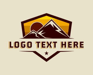 Mountain Sunset Trekking Logo