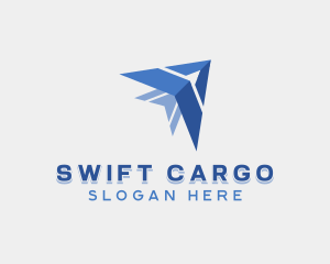 Shipping - Plane Shipping Logistics logo design