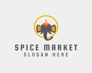 Indian - Circus Elephant Head logo design