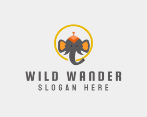 Circus Elephant Head logo design