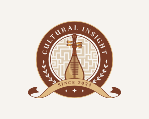 Chinese Musical Instrument logo design