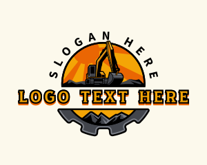 Cog - Excavator Industrial Equipment logo design