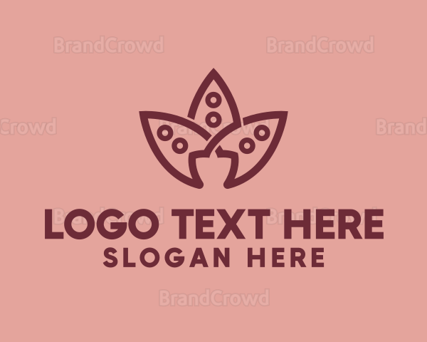 Floral Lotus Flower Logo