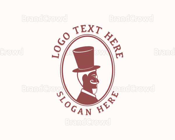 Gentleman Tailor Top Hat Logo