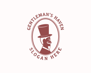 Gentleman Tailor Top Hat logo design