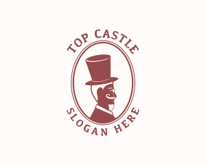 Gentleman Tailor Top Hat logo design