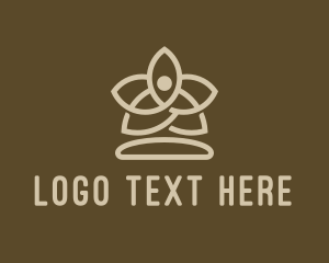 Therapy - Flower Yoga Spa logo design