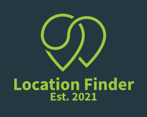 Tennis Ball Location  logo design