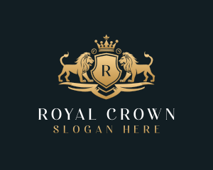 Royal Shield Lion logo design