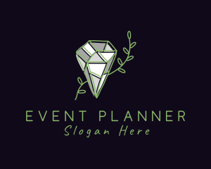 Jewellery - Botanical Diamond Gem logo design