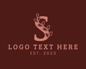 Esthetic - Gardening Vine Letter S logo design