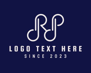 Monoline - Modern Marketing Monoline Letter RP logo design