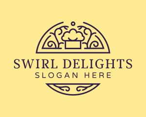 Swirl Chef Hat logo design