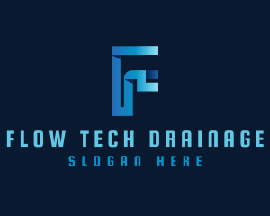 Drainage - Plumbing Pipe Drainage logo design