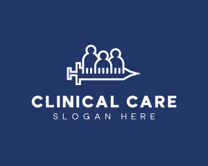 Vaccine People  Clinical Trial  logo design