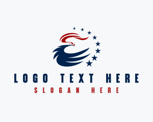 America - American Bald Eagle logo design