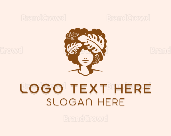 Woman Hairstyle Salon Logo