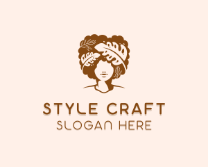 Woman Hairstyle Salon logo design