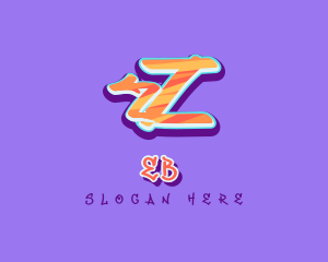 Doodle - Arrow Graffiti Letter Z logo design