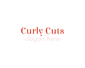 Curly - Curly & Sexy Font Text logo design