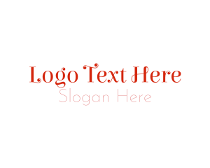 Curly & Sexy Font Text Logo