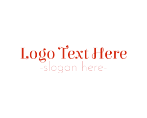 Text - Curly & Sexy Font Text logo design