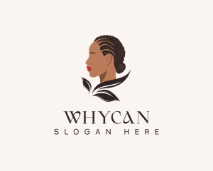 Hair Bun - Hair Braid Woman logo design