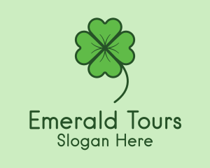 Ireland - Green Lucky Shamrock logo design