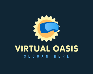 Solar Virtual Reality Console logo design