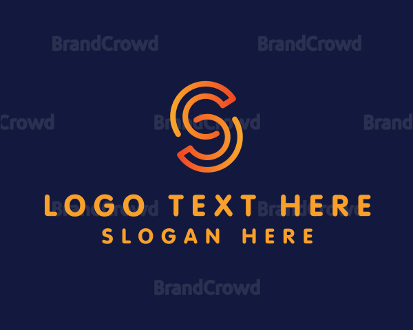 Minimalist Letter S Startup Company Logo