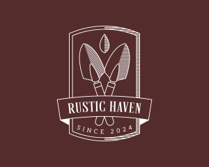 Garden Trowel Landscaper logo design